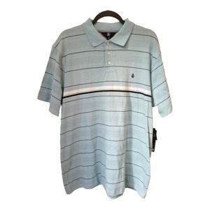 Volcom Men's Wowzer Striped Polo XL *NWT*
